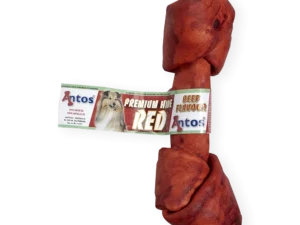 huesos de cuero crudo con sabor a ternera para perros antos