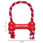 juguete goodie bone con cuerda para perros kong 2
