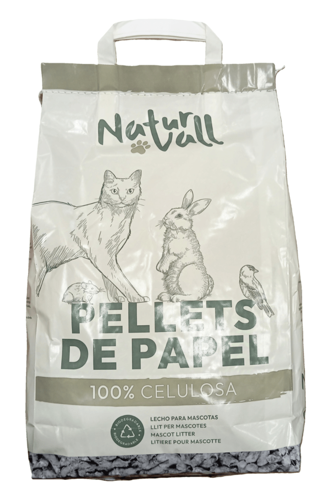 pellets de papel para roedores y otras mascotas naturvall