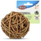 pelota de mimbre de madera natural para roedores trixie 2