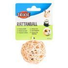 pelota de mimbre mini con cascabel trixie 2