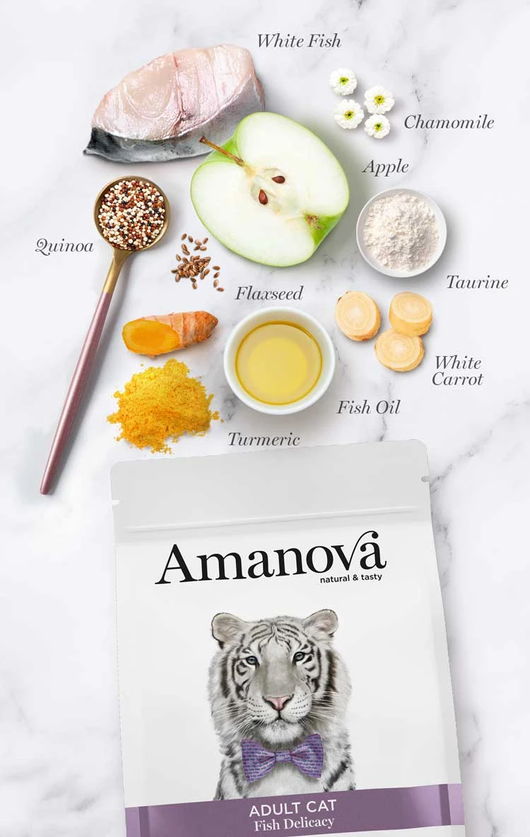 pienso para gato adulto de pescado blanco amanova