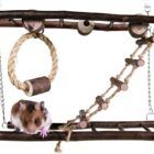 puente colgante con doble escalera trixie