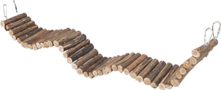 puente colgante de madera natural para roedores y aves trixie puente colgante de madera natural para roedores y aves trixie