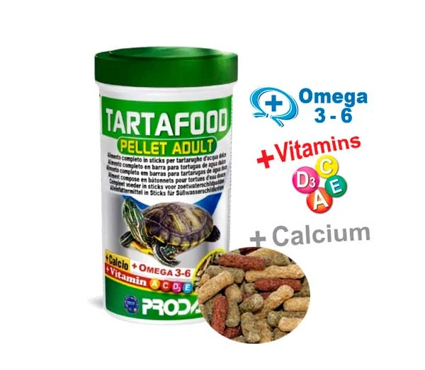 tartafood pellet adult para tortugas de agua dulce prodac 2