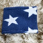 braga de cuello para perros hecha a mano estilo buff azul oscuro estrellitas xs 12