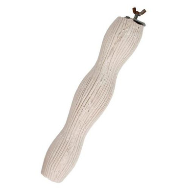 percha ondulada de calcio para aves flamingo