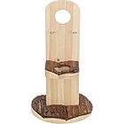 soporte para bebedero natural living de madera para roedores trixie