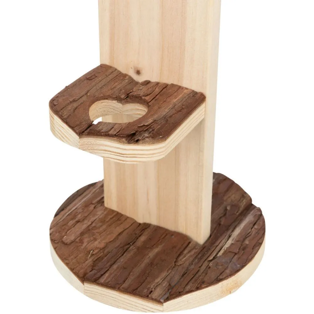soporte para bebedero natural living de madera para roedores trixie